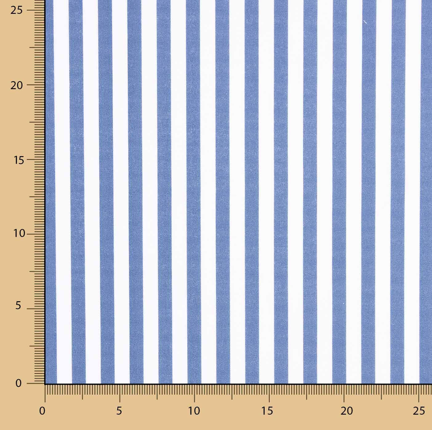 Organic Cotton Poplin Blue and White Stripes - Ribes y Casals