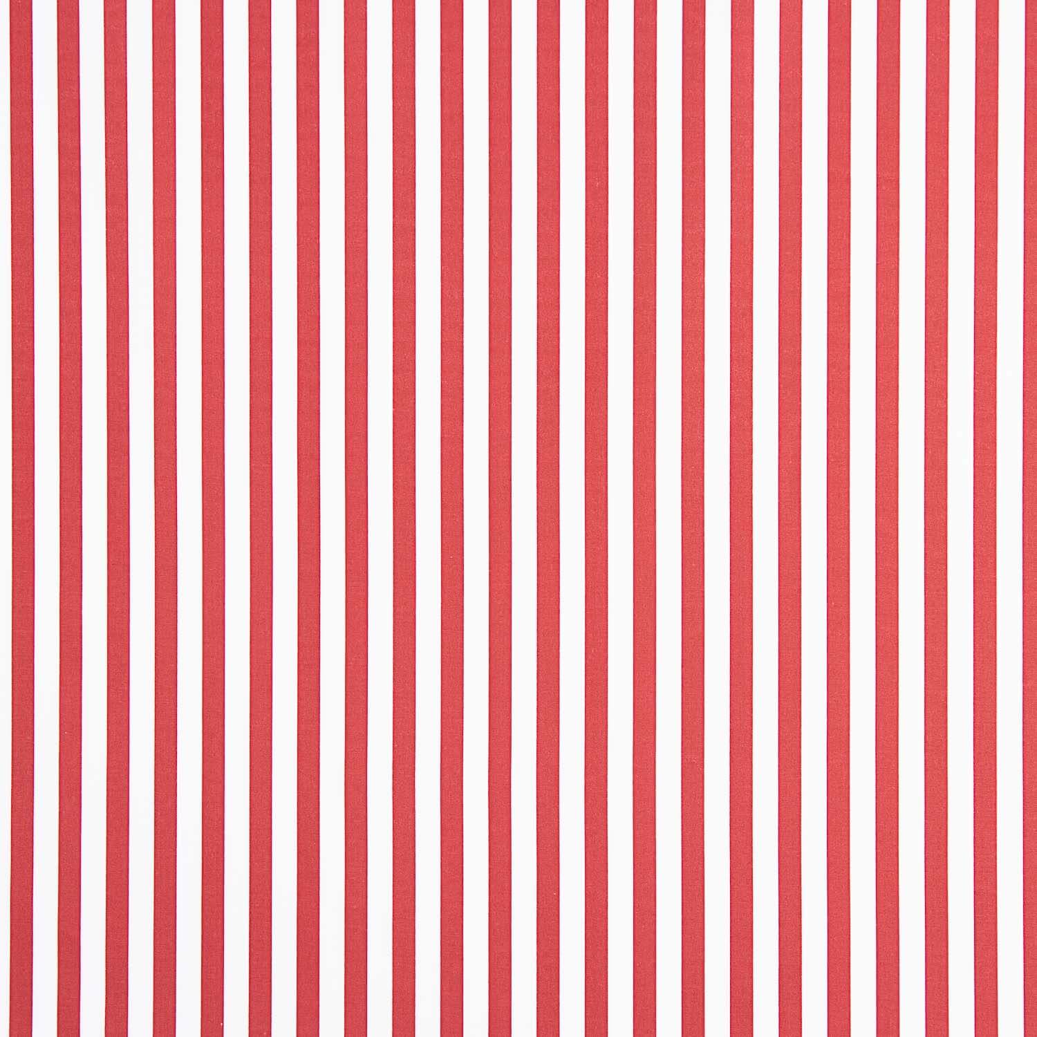 Organic Cotton Poplin Red and White Stripes - Ribes y Casals