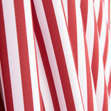 Organic Cotton Poplin Red and White Stripes - Ribes y Casals