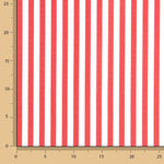 Organic Cotton Poplin Red and White Stripes - Ribes y Casals