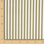 Organic Cotton Poplin Green and White Stripes - Ribes y Casals