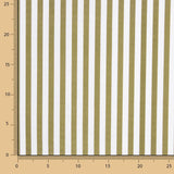 Organic Cotton Poplin Green and White Stripes - Ribes y Casals
