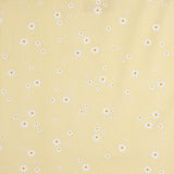 Organic Cotton Poplin with Vichy and Yellow Daisy Print - Ribes y Casals