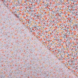 Organic Cotton Poplin with Pink Flower Print - Ribes y Casals