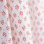 Organic Cotton Poplin with Red Bouquet Print - Ribes y Casals