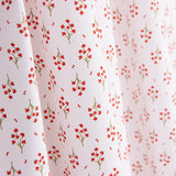 Organic Cotton Poplin with Red Bouquet Print - Ribes y Casals