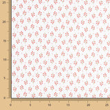 Organic Cotton Poplin with Red Bouquet Print - Ribes y Casals