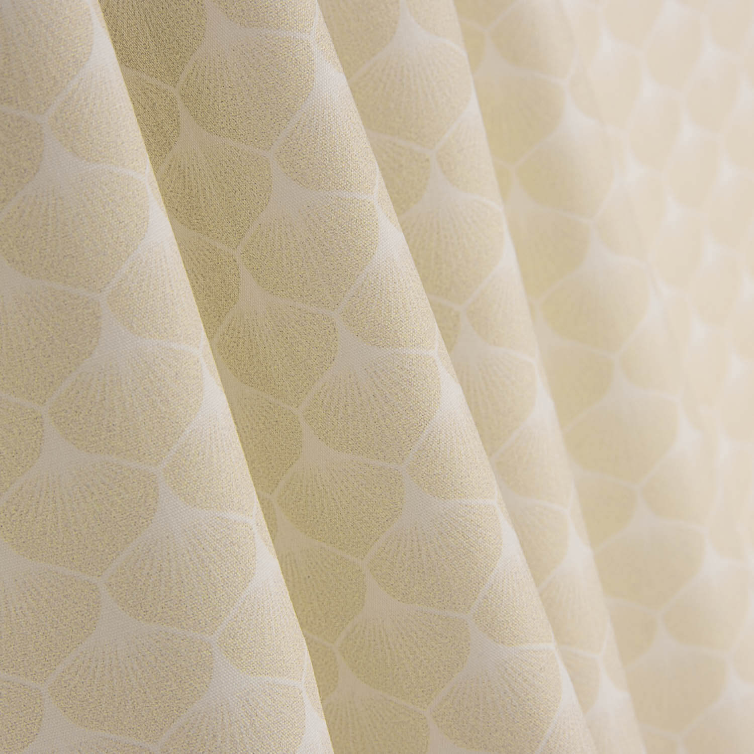 Beige Fan-Printed Cotton Poplin - Ribes y Casals