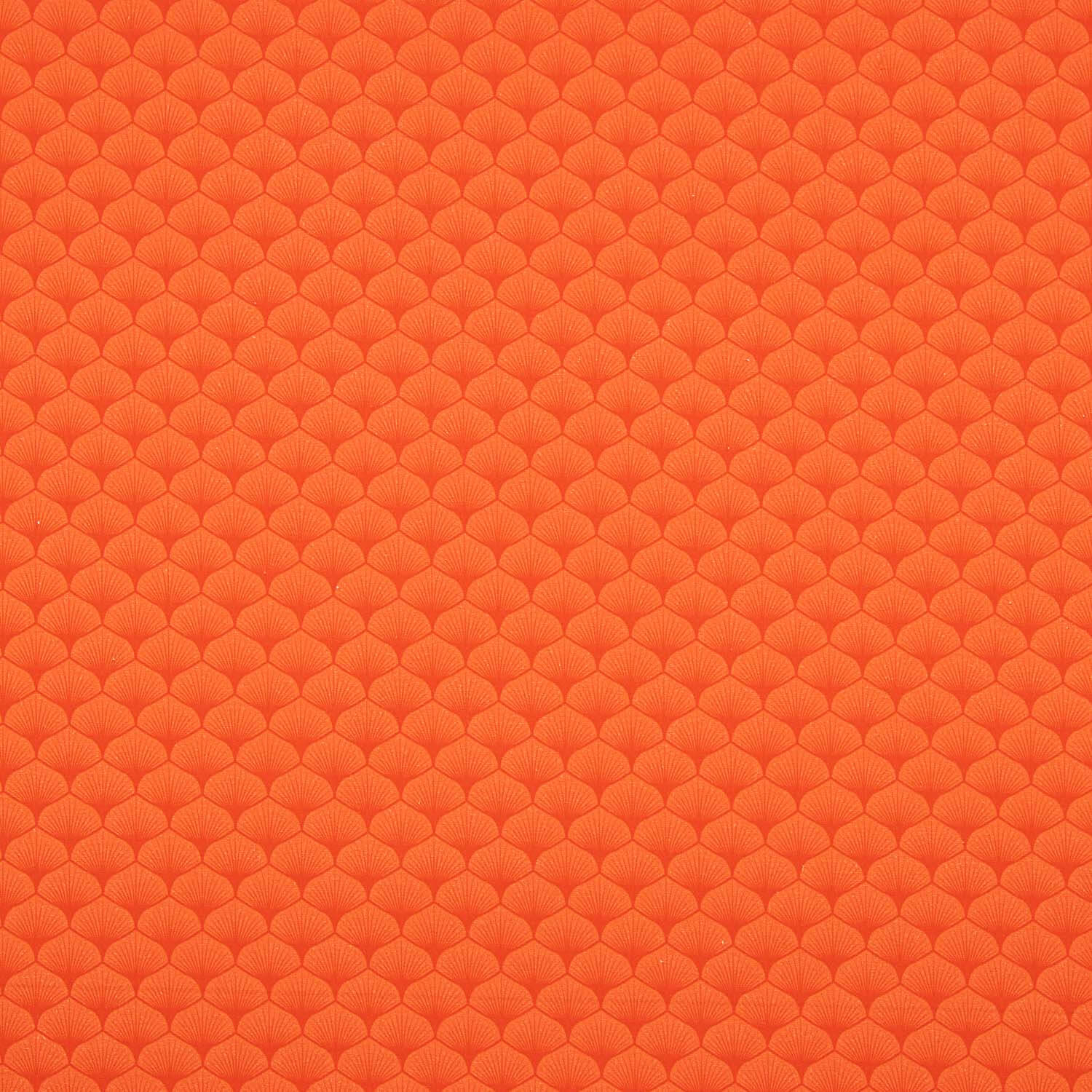 Coral Red Fan-Printed Cotton Poplin - Ribes y Casals