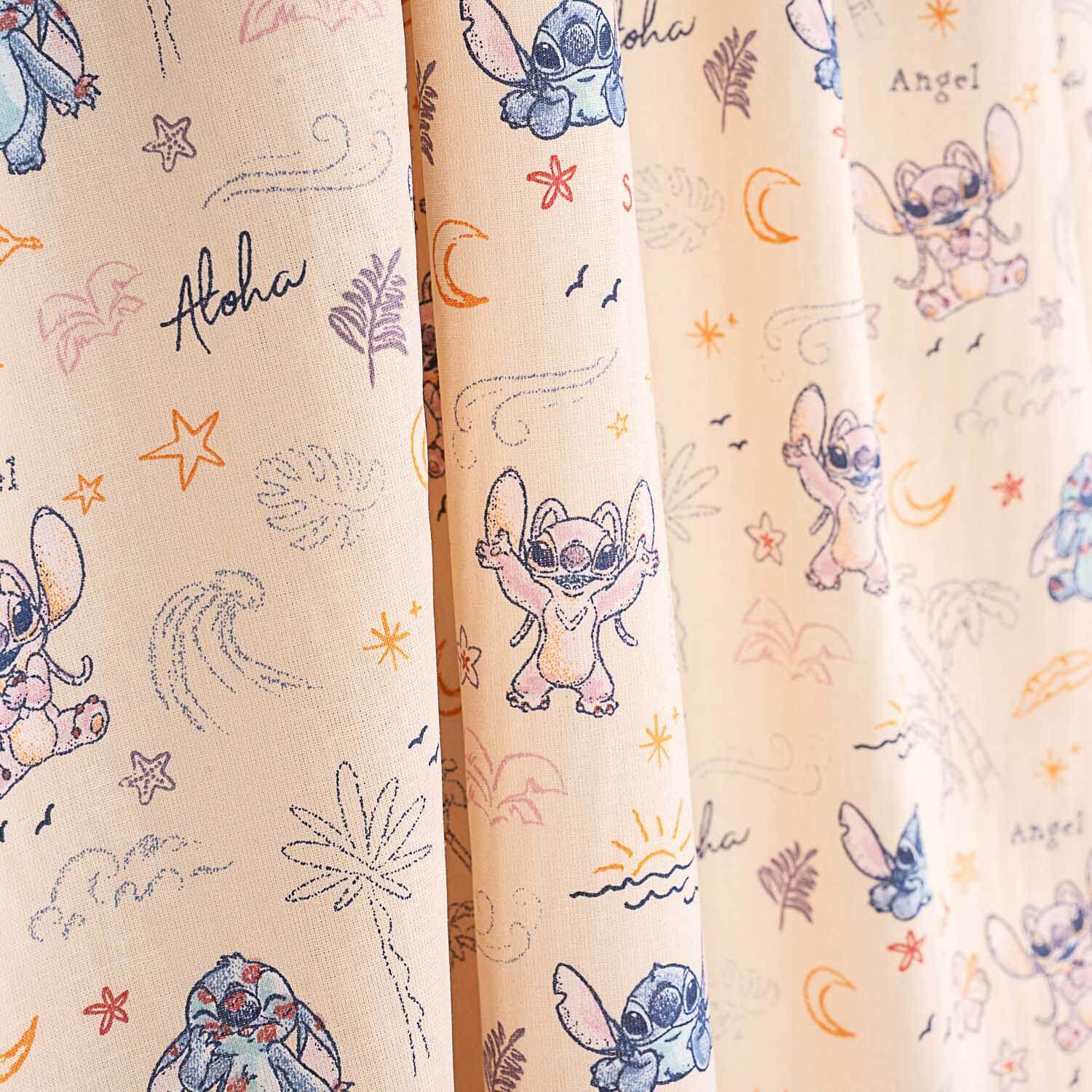 Stitch y Angel Printed Cotton Poplin - Ribes y Casals