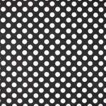 Dotted Flamenco Poplin Black Background 15mm - Ribes y Casals