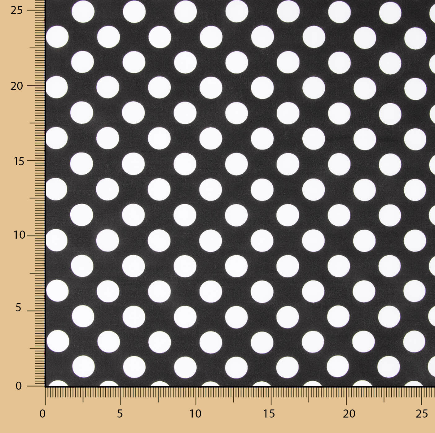 Dotted Flamenco Poplin Black Background 15mm - Ribes y Casals