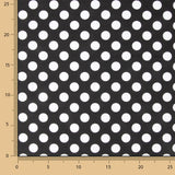 Dotted Flamenco Poplin Black Background 15mm - Ribes y Casals