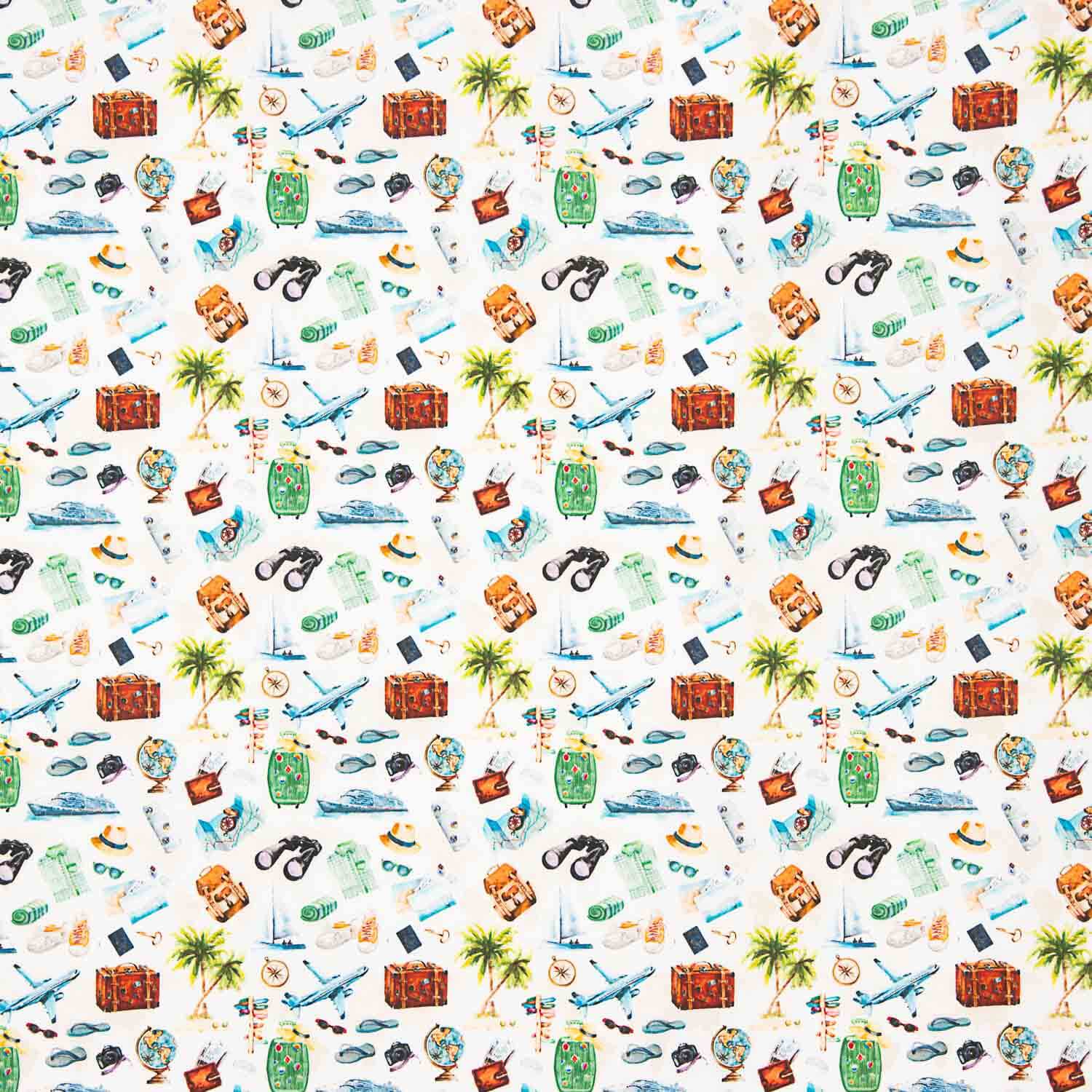 Printed Cotton Poplin Travel - Ribes y Casals
