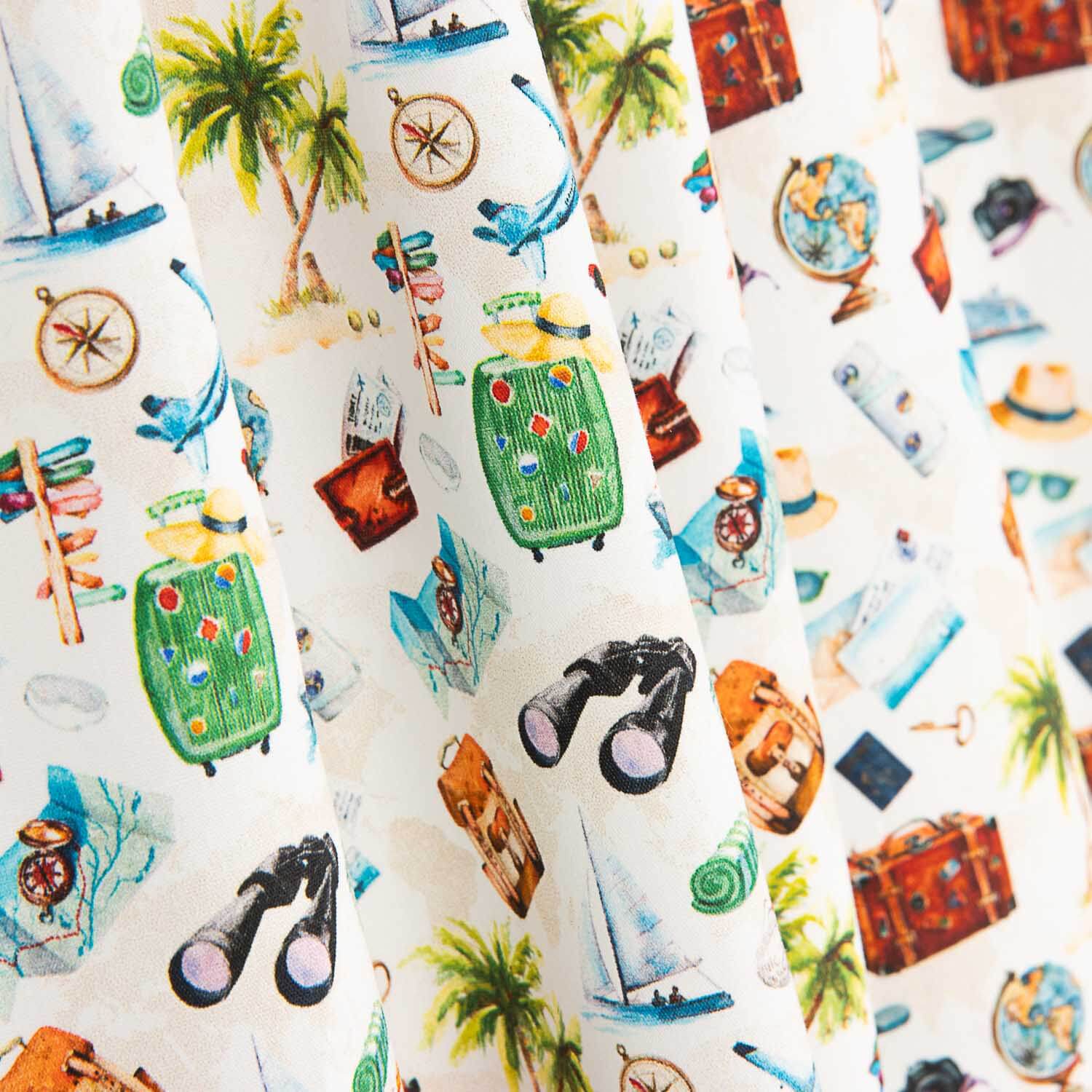 Printed Cotton Poplin Travel - Ribes y Casals