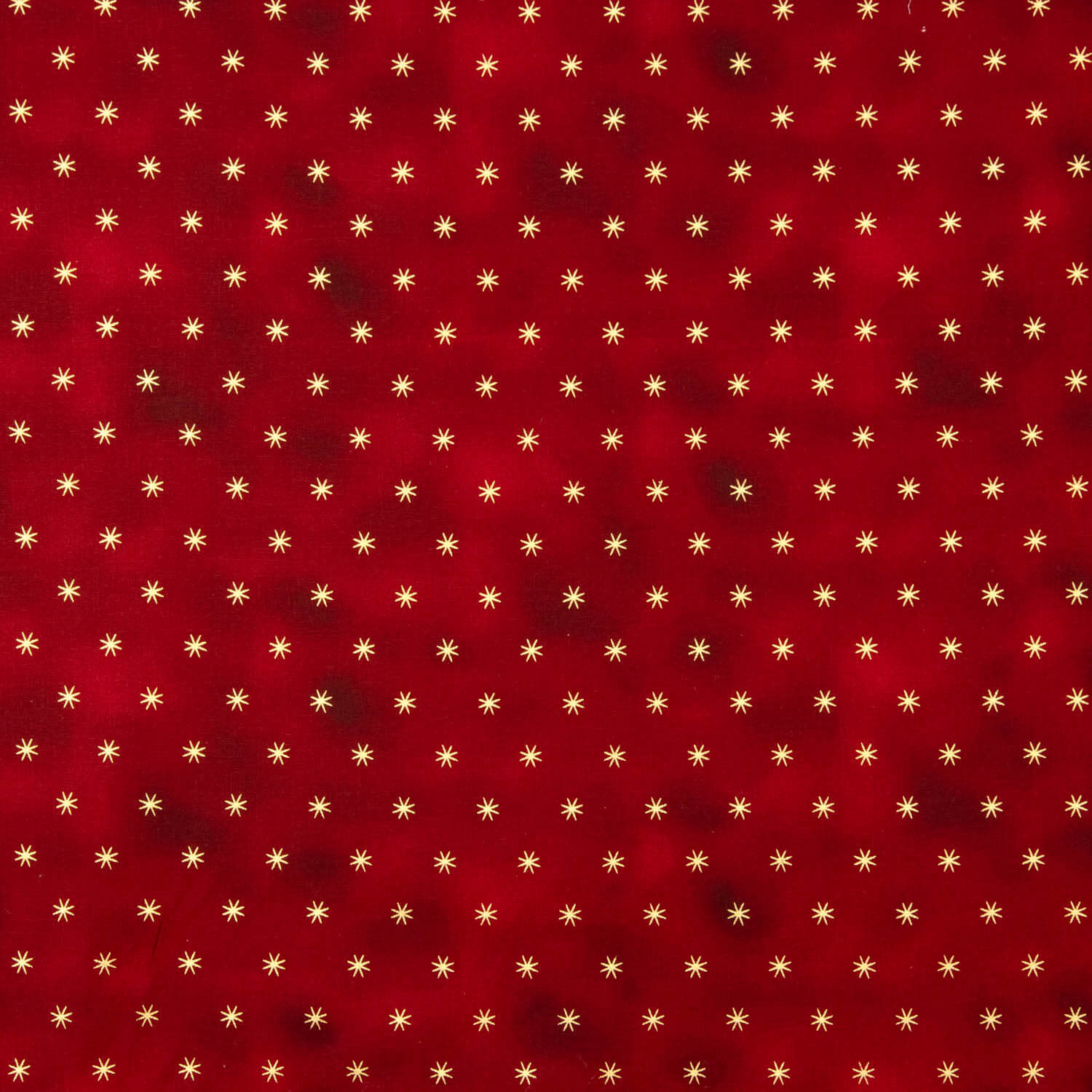 Christmas Poplin with Gold Stars in Red - Ribes y Casals
