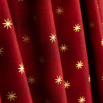 Christmas Poplin with Gold Stars in Red - Ribes y Casals