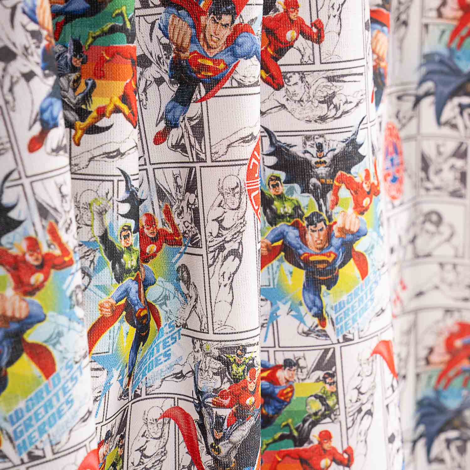 DC Comics Superheroes Printed Cotton Poplin - Ribes y Casals