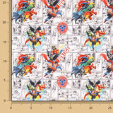 DC Comics Superheroes Printed Cotton Poplin - Ribes y Casals