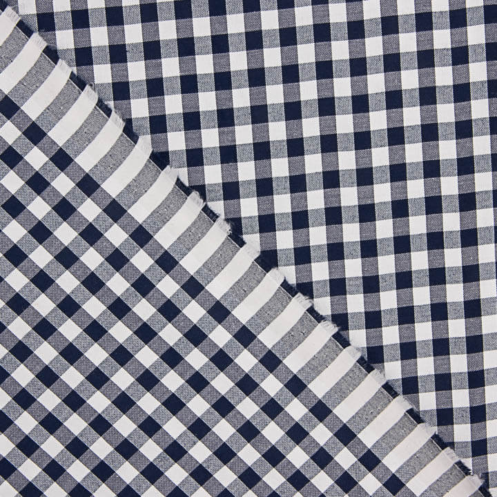 Medium Navy Blue Gingham Check 60 - Ribes y Casals