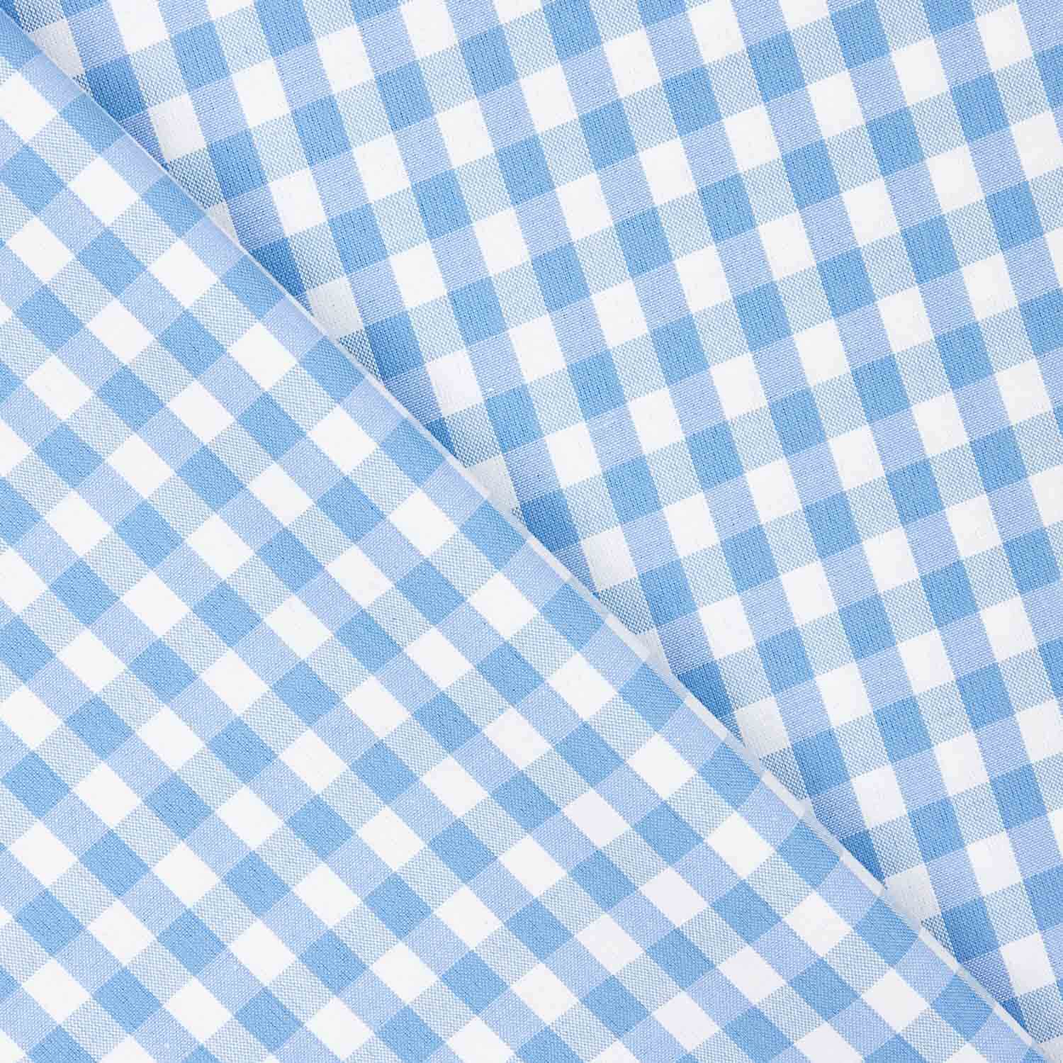 Light Blue Gingham Check Medium 60 - Ribes y Casals