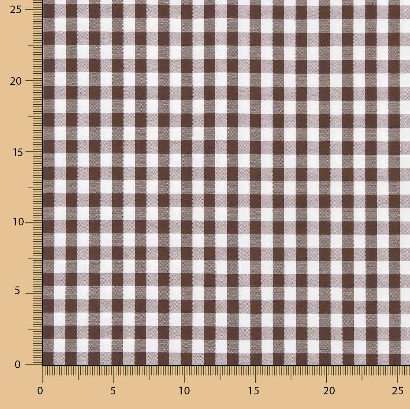 Large Brown Gingham Check 80 - Ribes y Casals
