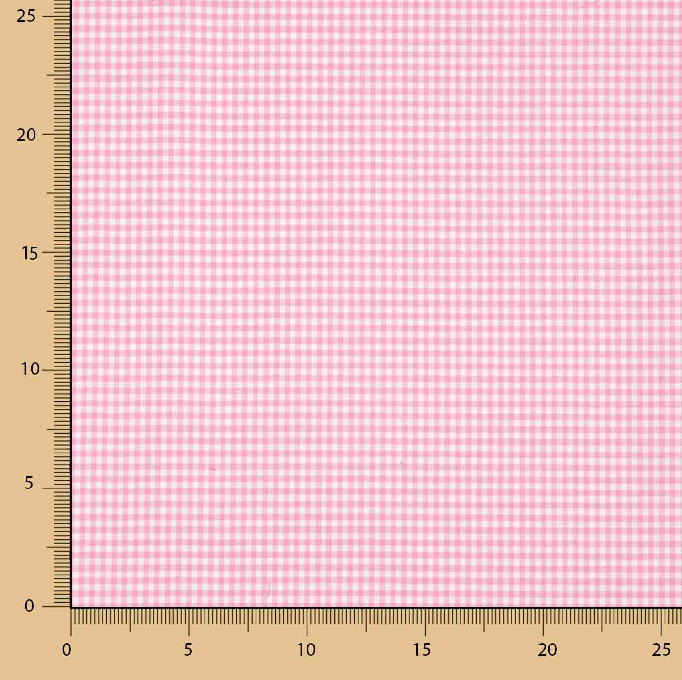 Gingham Basic Pink Mini 20 - Ribes y Casals