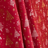 Red Christmas Print Poplin - Ribes y Casals