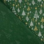 Green Christmas Forest Printed Poplin - Ribes y Casals
