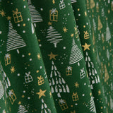 Green Christmas Forest Printed Poplin - Ribes y Casals