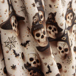 Halloween skull printed poplin - Ribes y Casals