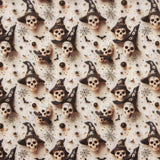 Halloween skull printed poplin - Ribes y Casals