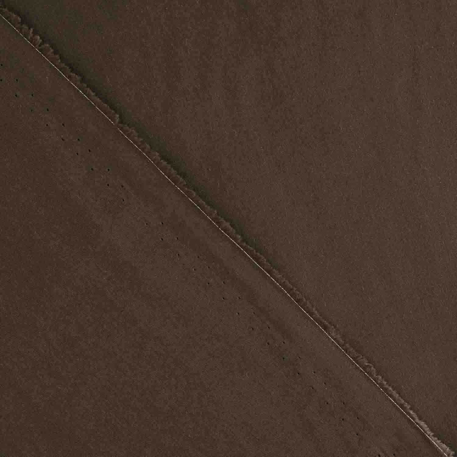 Plain basic dark brown cotton poplin - Ribes y Casals
