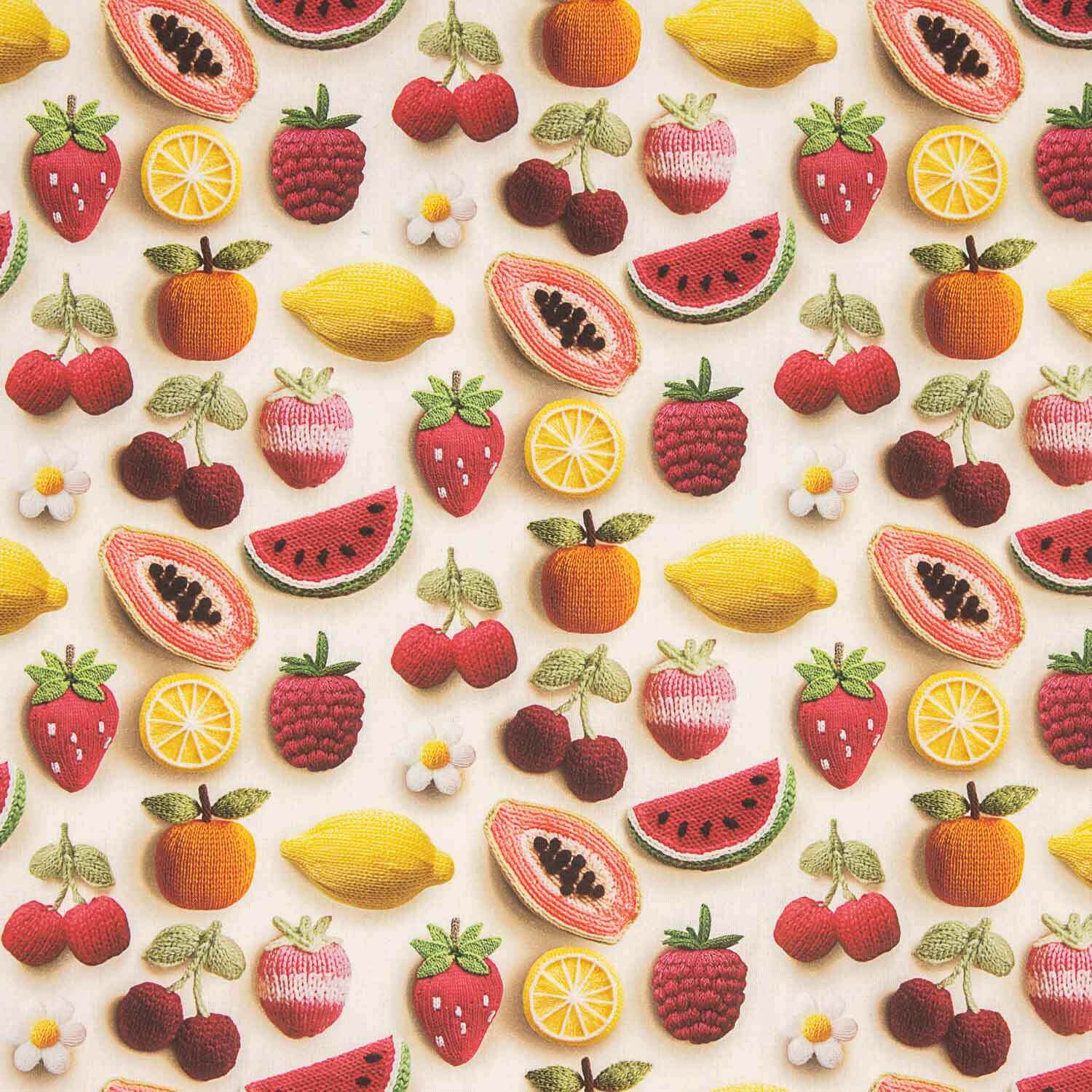 Cretona Cotton Printed with Gourmet Fruits - Ribes y Casals