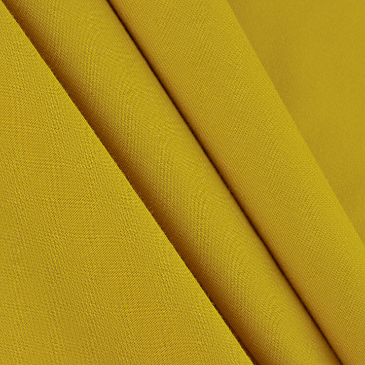 Yellow Rayon Ponte Roma Knit - Ribes y Casals