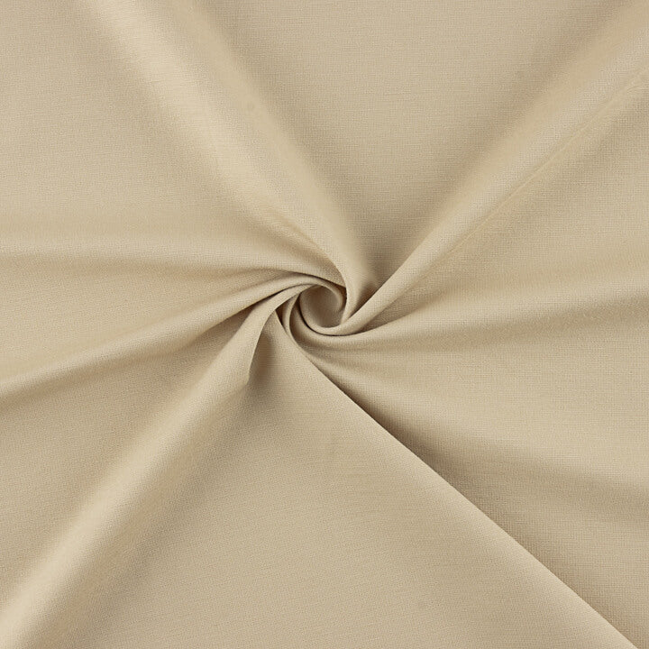 Beige Rayon Ponte Roma Top - Ribes y Casals