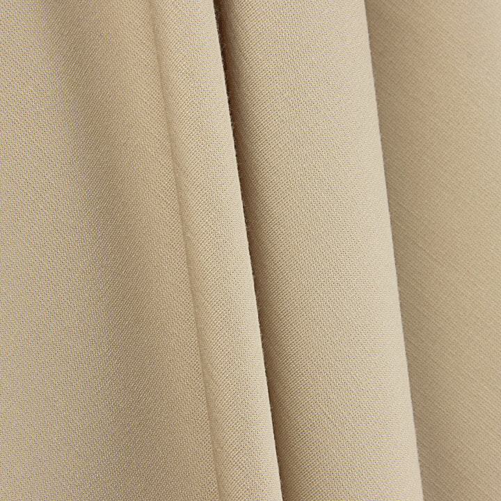 Beige Rayon Ponte Roma Top - Ribes y Casals