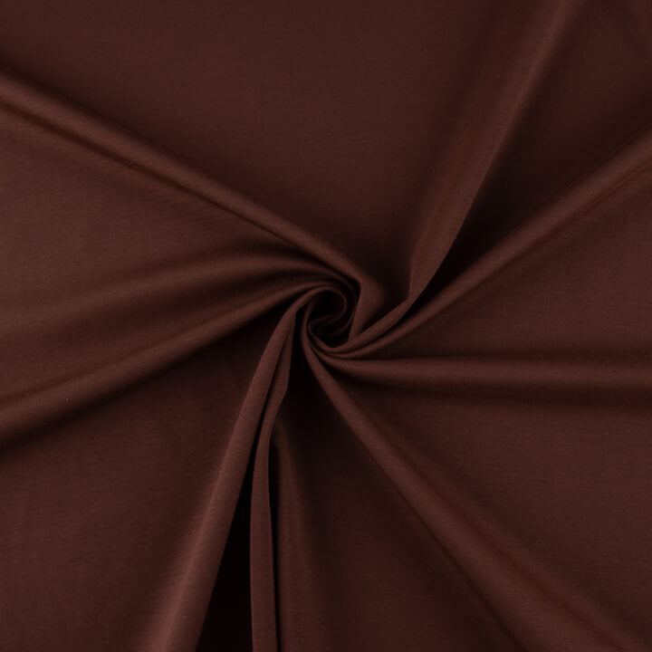Maroon Rayon Ponte Roma Top - Ribes y Casals