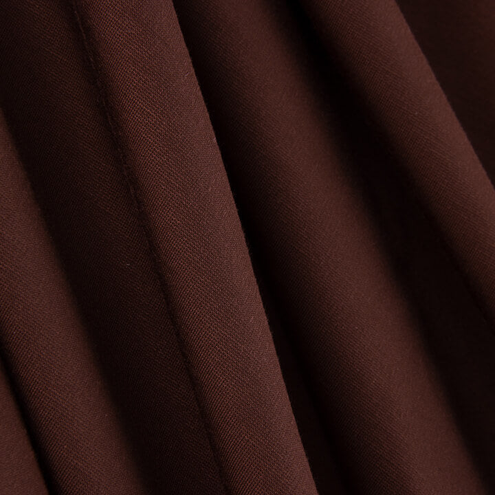 Maroon Rayon Ponte Roma Top - Ribes y Casals