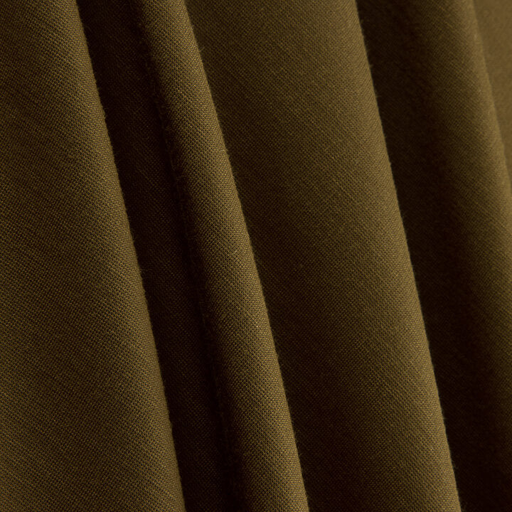 Caramel Brown Rayon Ponte Roma Top - Ribes y Casals