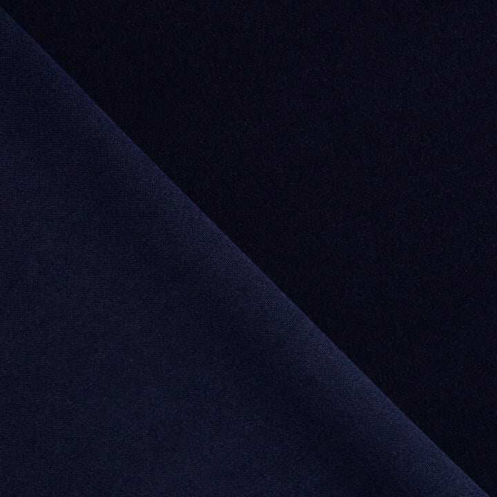 New Navy Blue Neoprene Crepe Top - Ribes y Casals