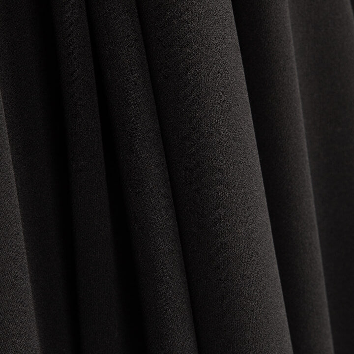 New Black Neoprene Fabric Crepe Top - Ribes y Casals