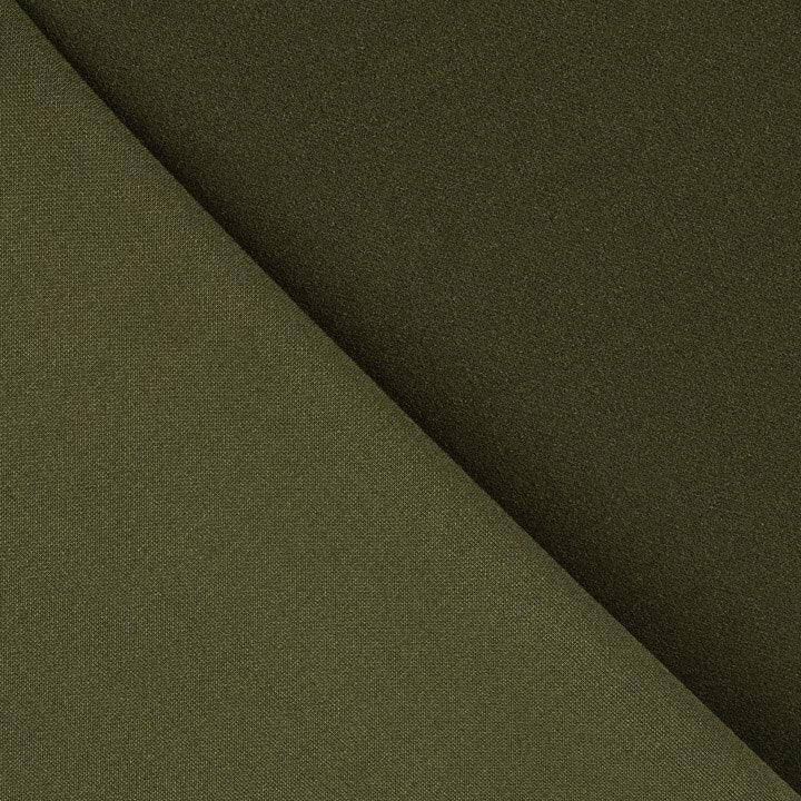New Khaki Green Neoprene Fabric Scuba Knit Top - Ribes y Casals
