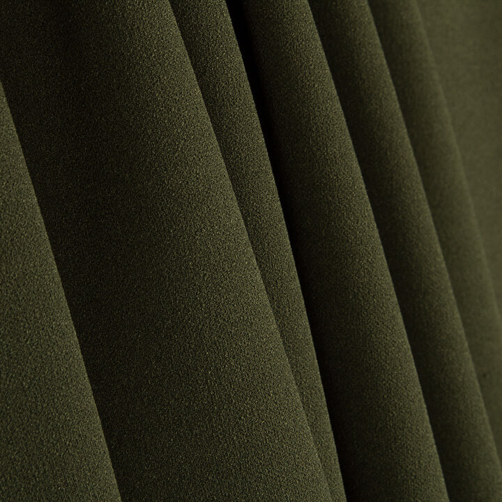 New Khaki Green Neoprene Fabric Scuba Knit Top - Ribes y Casals