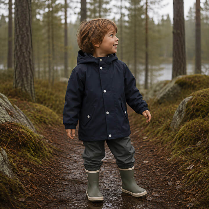Navy Blue Waterproof Knit - Ribes y Casals