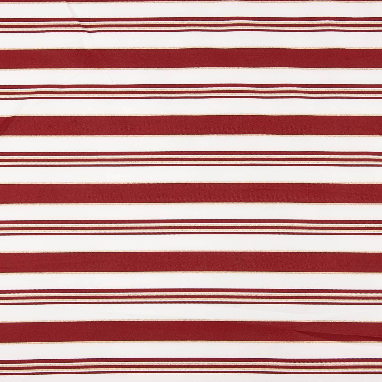 Plain polyester with burgundy and gold lurex stripes - Ribes y Casals