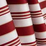 Plain polyester with burgundy and gold lurex stripes - Ribes y Casals