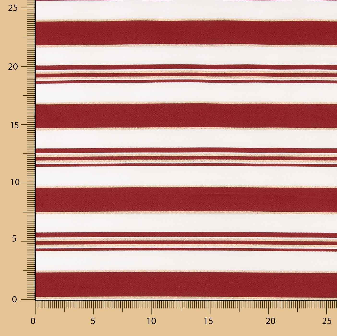 Plain polyester with burgundy and gold lurex stripes - Ribes y Casals