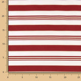 Plain polyester with burgundy and gold lurex stripes - Ribes y Casals