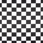 Black and White Checkered Carnival Satin - Ribes y Casals
